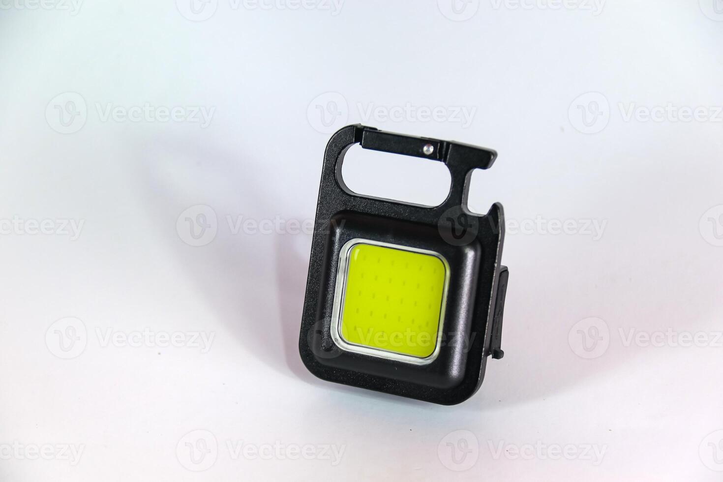 portable led lights isolated on a white background photo