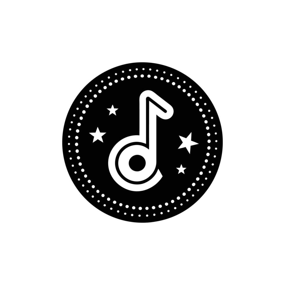 Music logo design vector