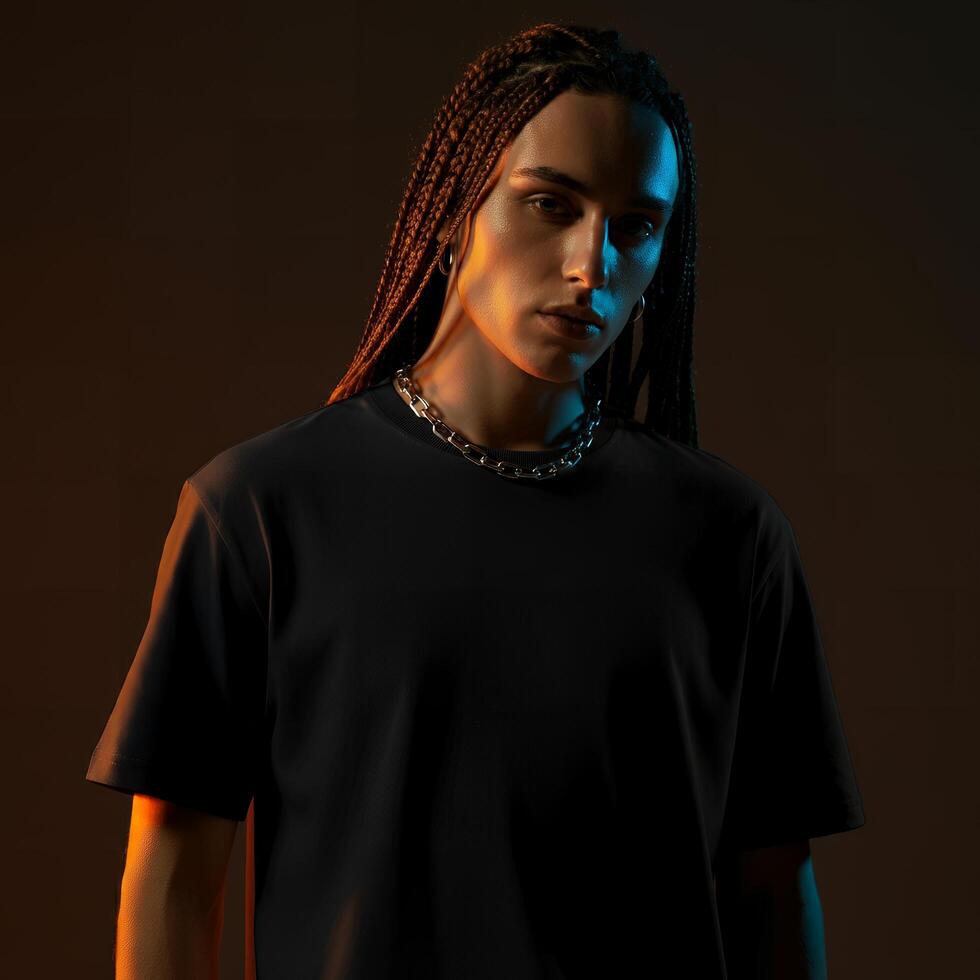 Open design t-shirt concept photo