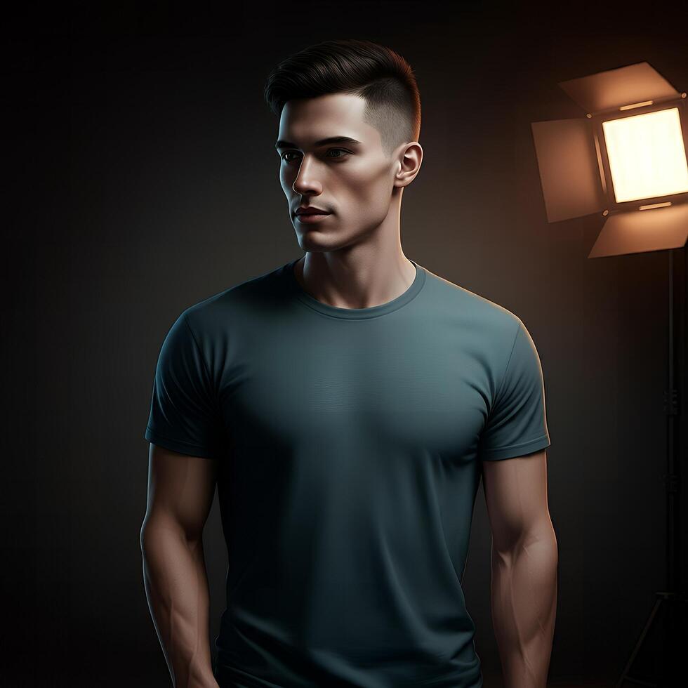 Template for a t-shirt design photo