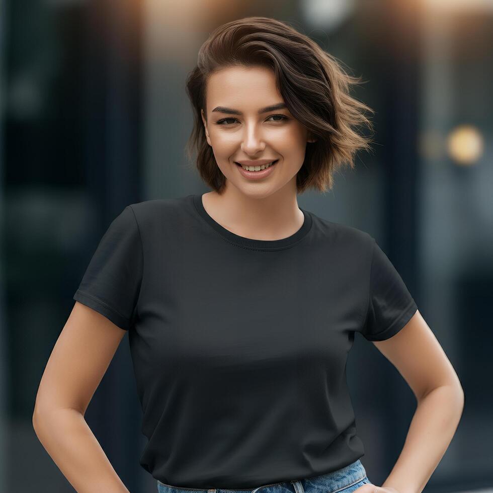 Minimalist t-shirt mockup photo