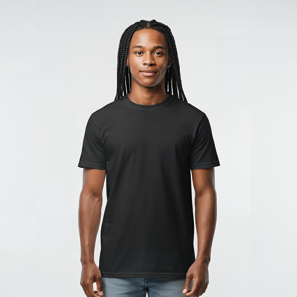 Plain canvas shirt template photo