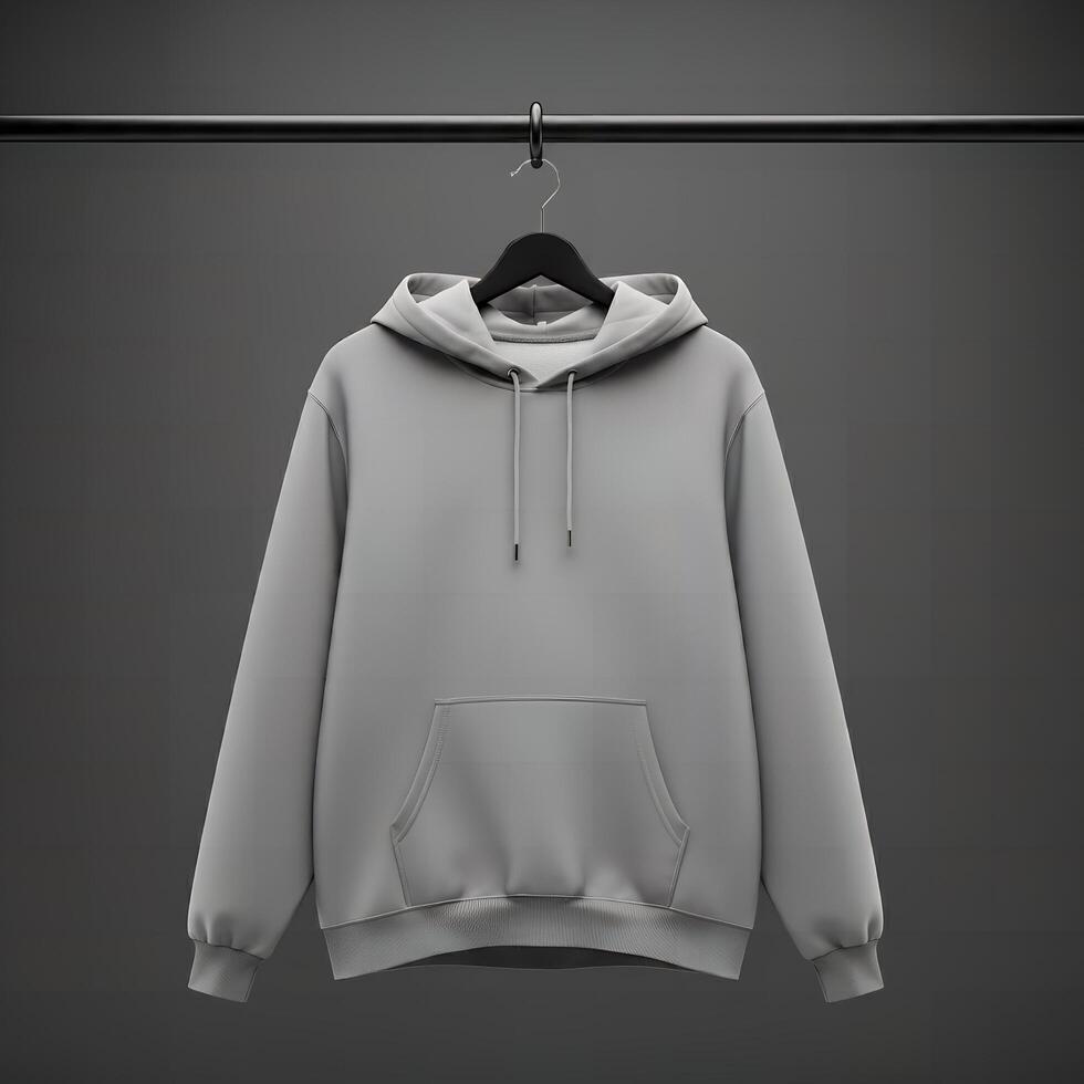 Basic hoodie draft without print photo