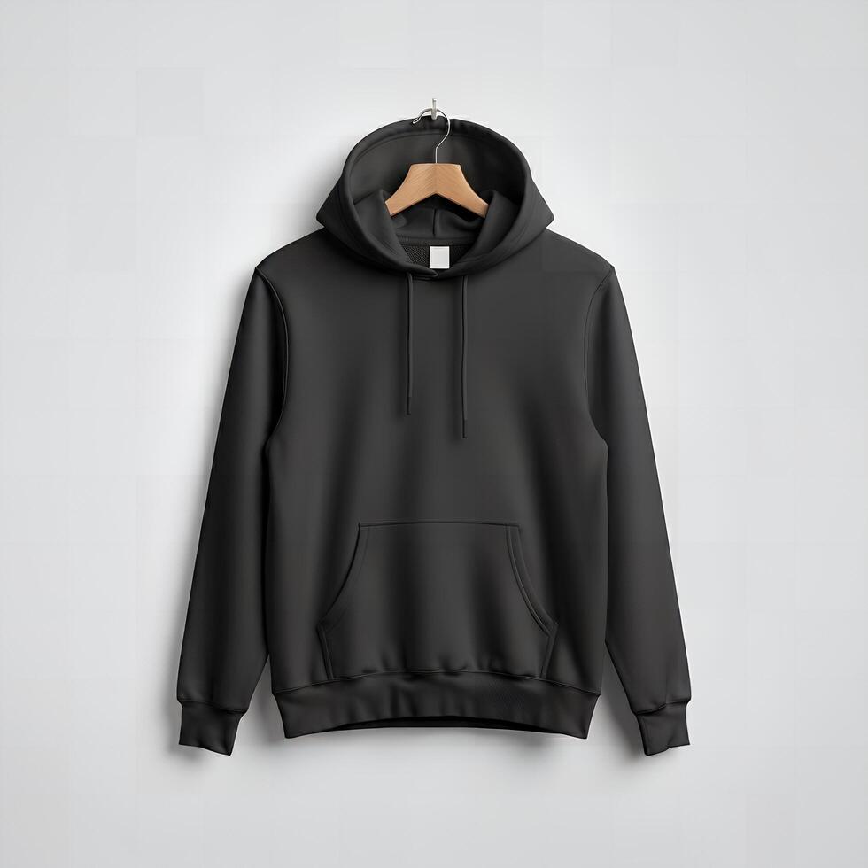 Open hoodie mockup canvas photo