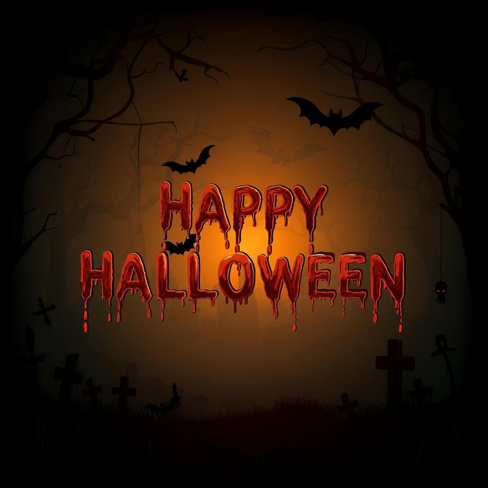 Nightmarish Halloween design photo