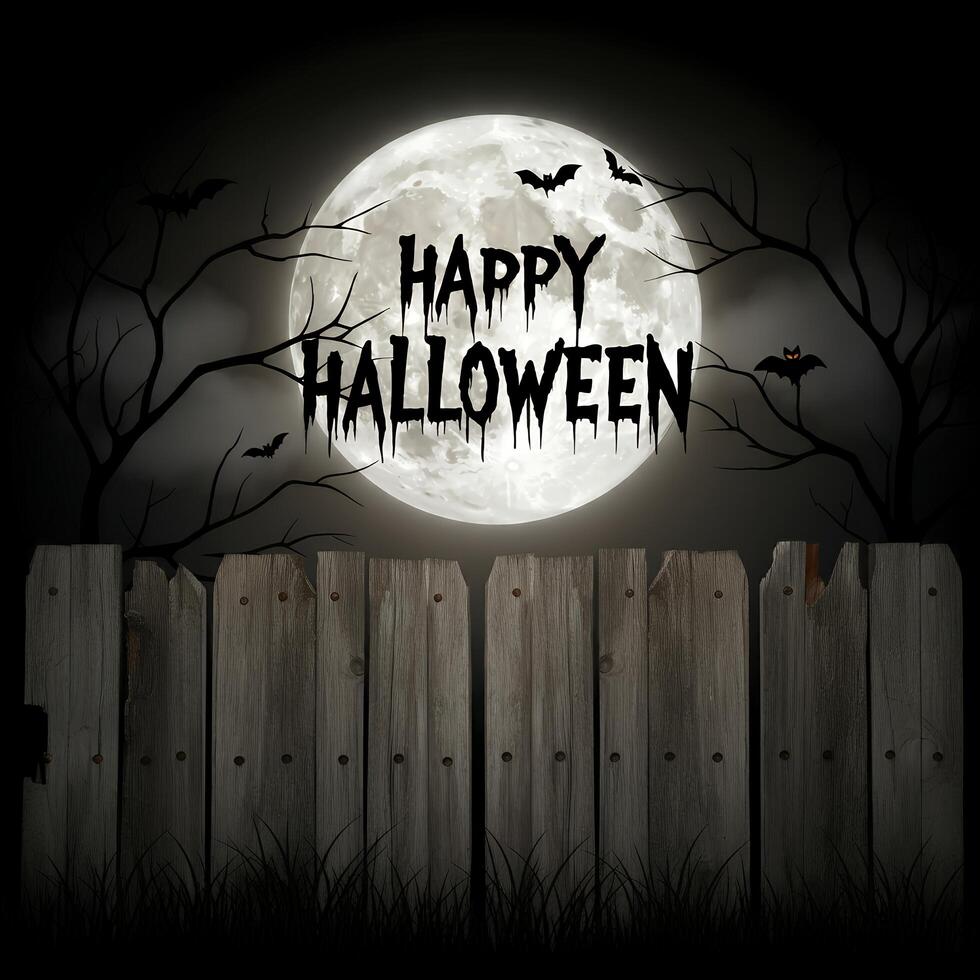 Frightful Halloween backdrop photo