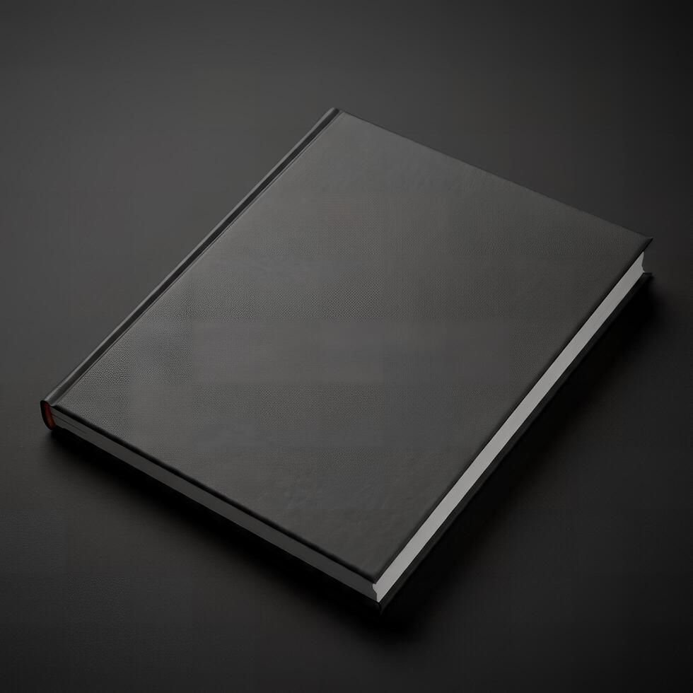 Template for plain book cover mockup photo