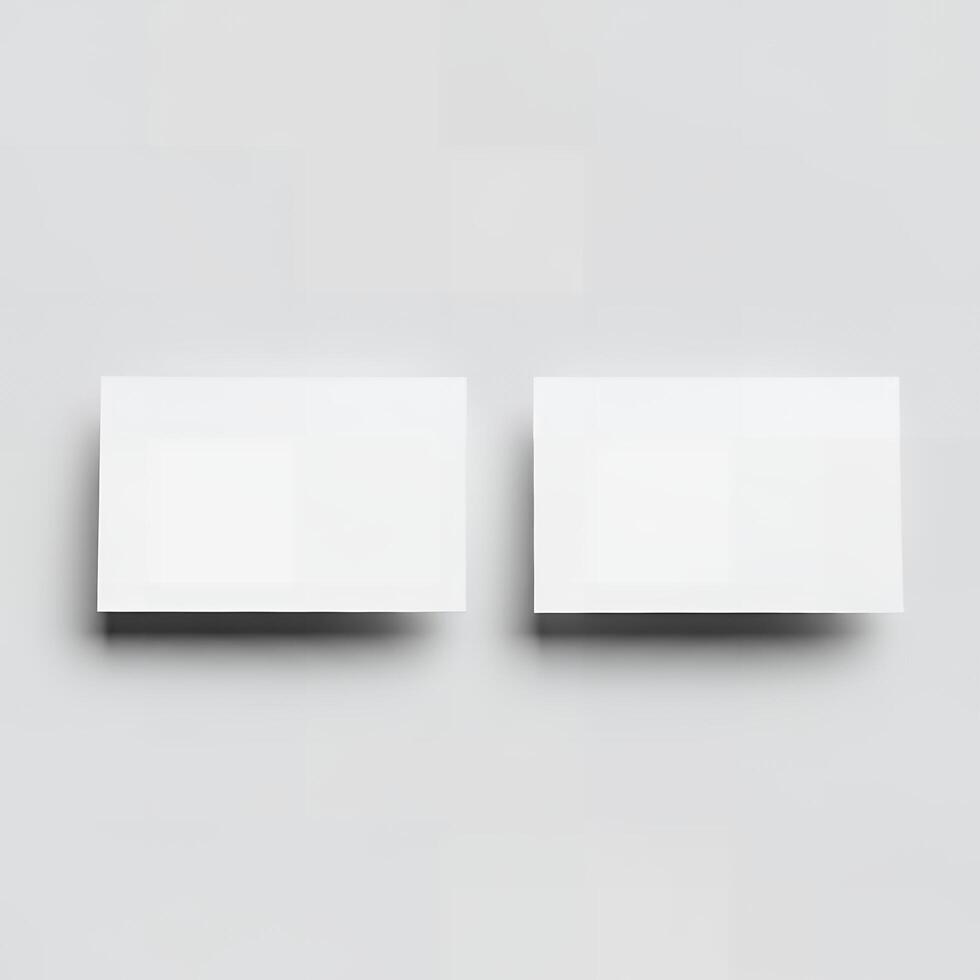 Business card design simulation photo