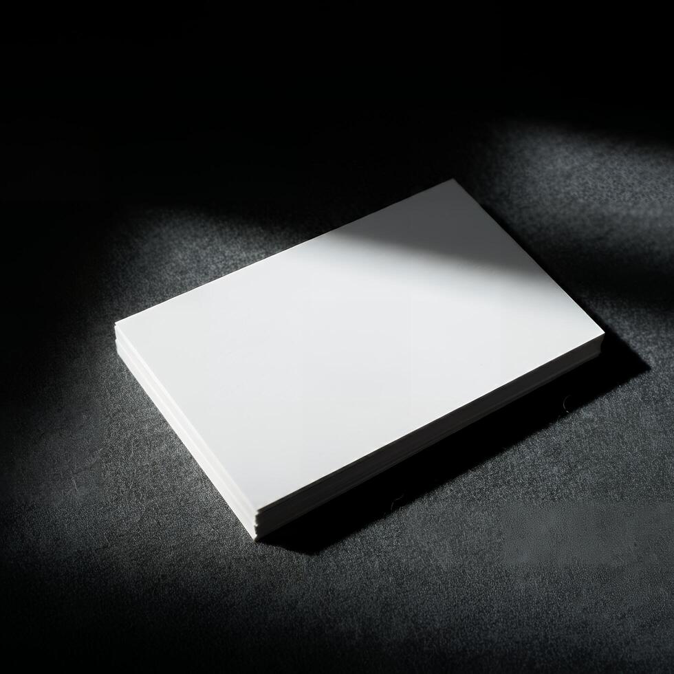 Business card format mockup photo