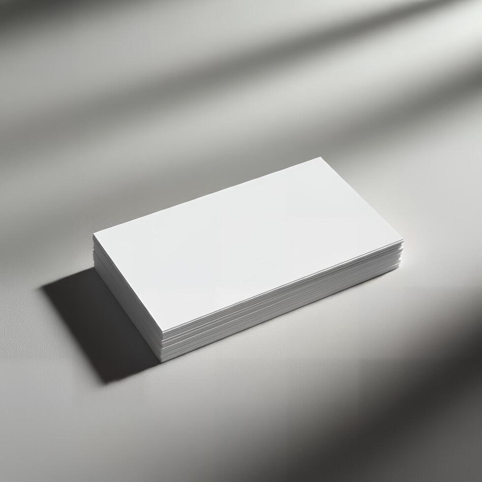 Business card layout prototype photo