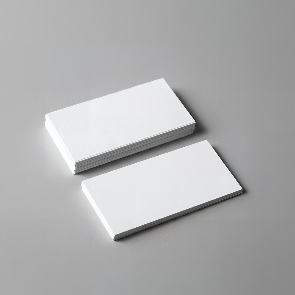 Conceptual business card layout photo