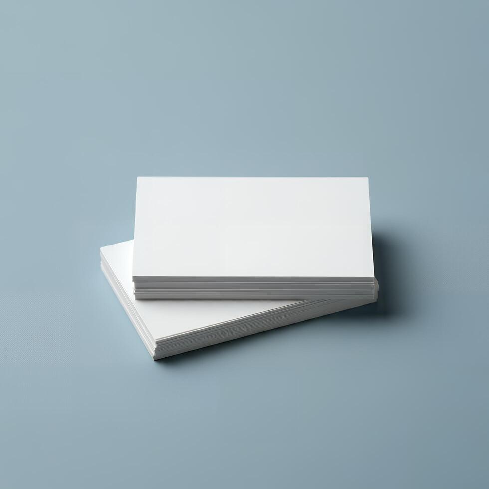 Business card layout mockup template photo