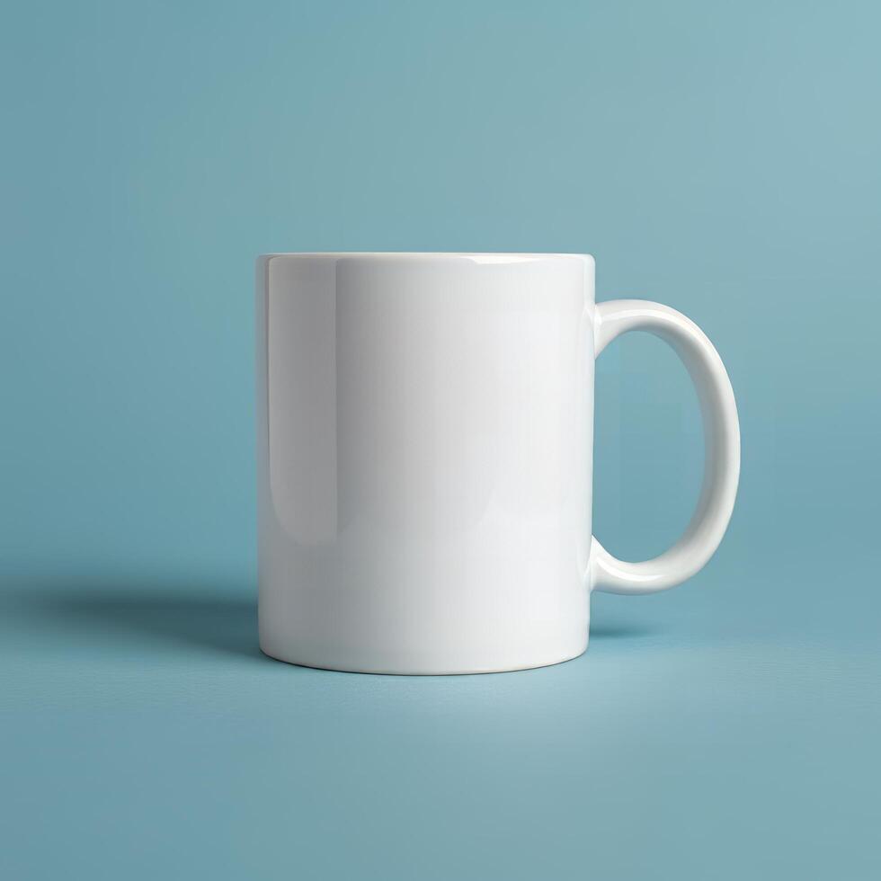 Custom artwork-ready blank coffee mug mockup photo