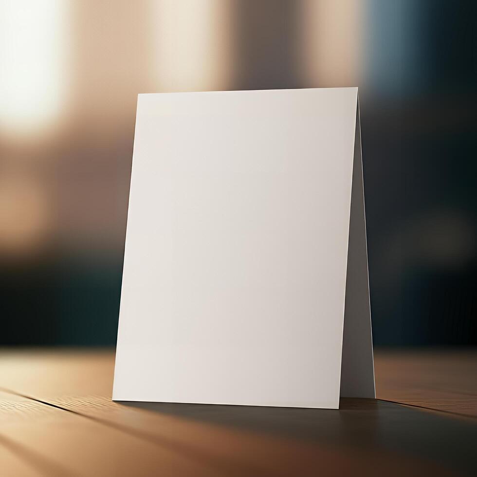 Customizable flyer mockup, ready for your design photo