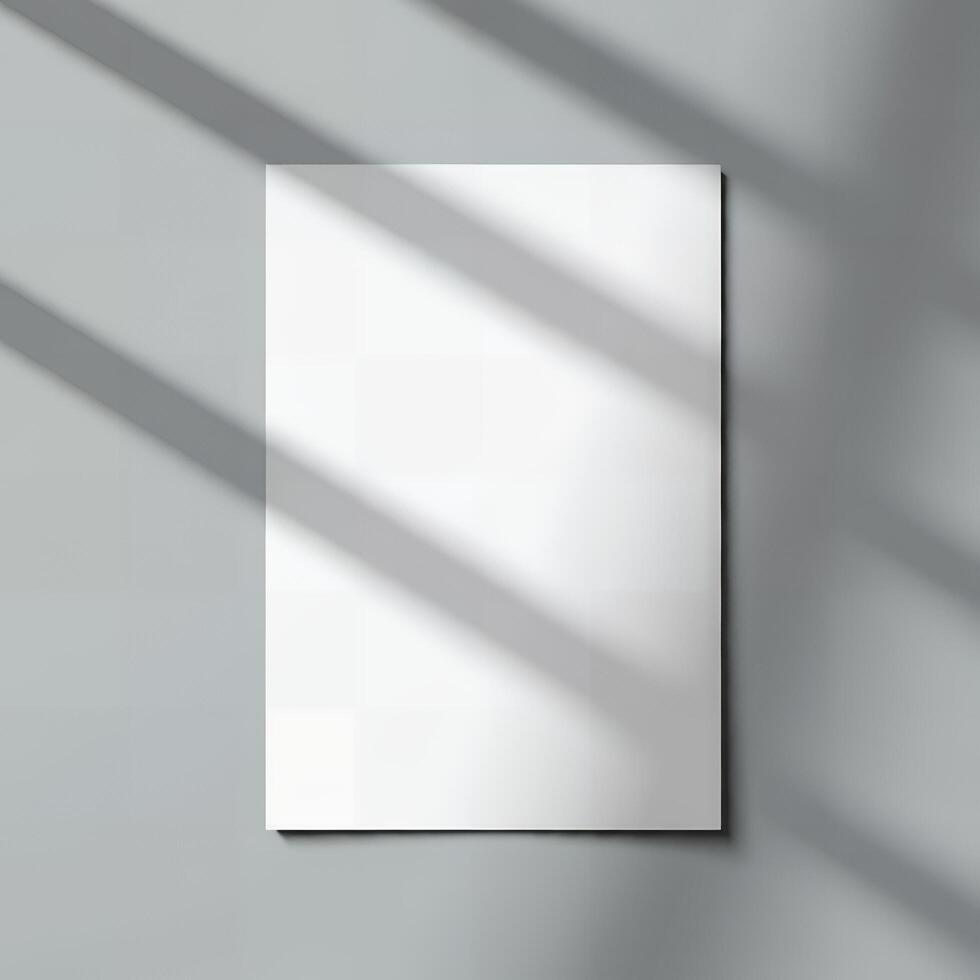 Blank flyer design mockup for customization photo