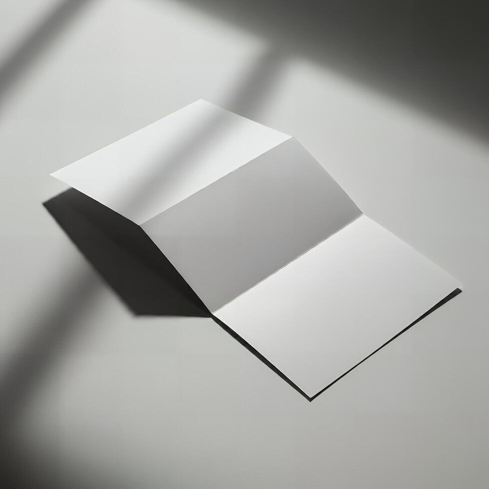 Blank flyer mockup for personalized design photo