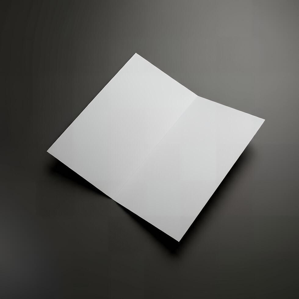 Blank flyer template for easy design integration photo