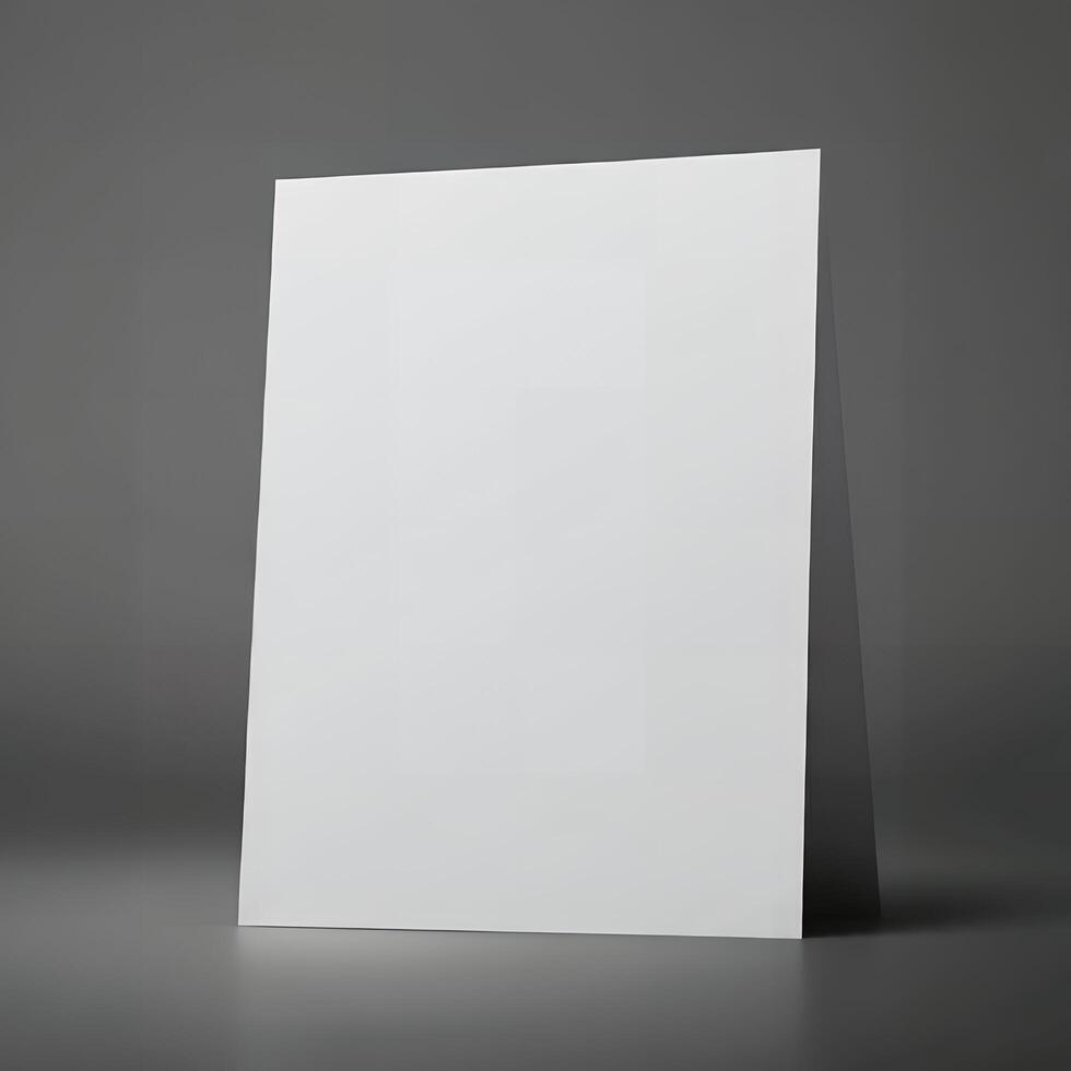 Insert your design on this blank flyer template photo