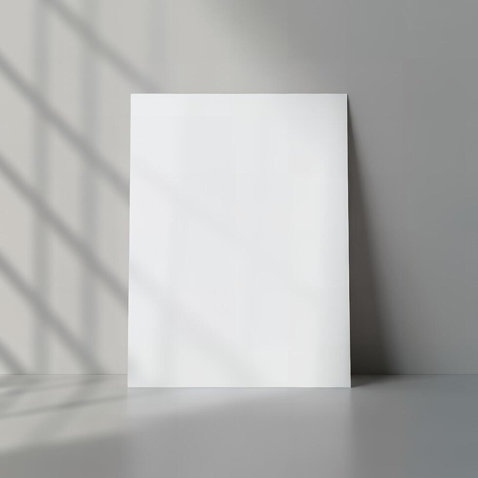 Add your design to this blank flyer mockup photo