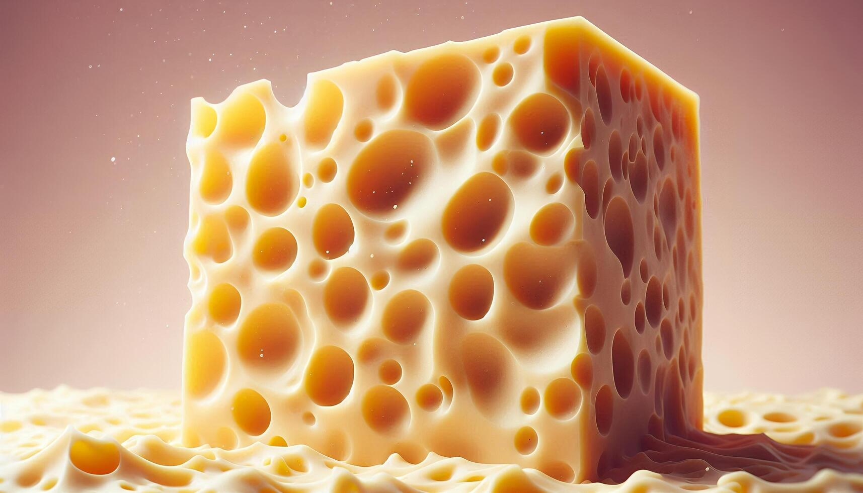 A cheese embracing smooth texture photo