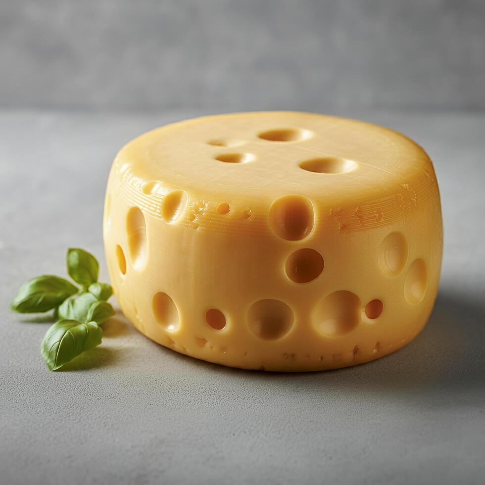 Cheese crafted with a rich, smooth texture photo