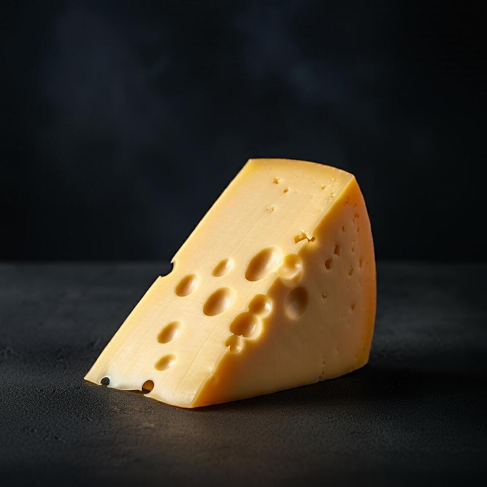 Cheese accentuated by smooth texture photo