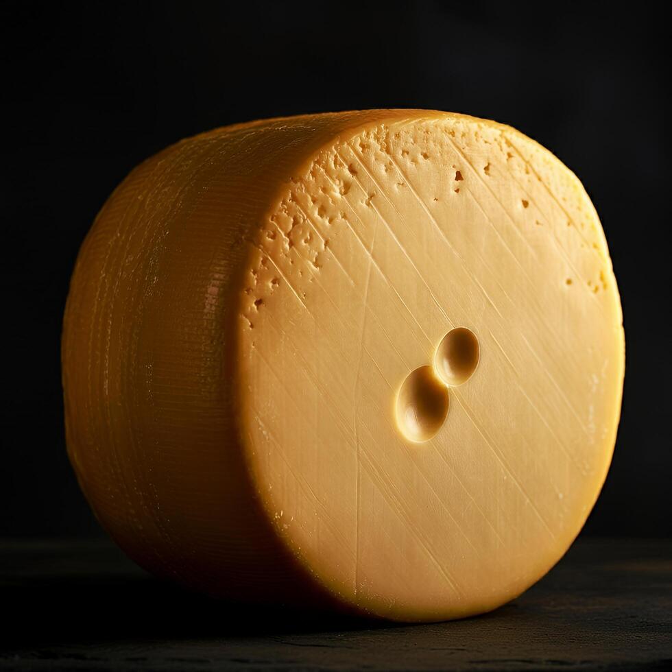 A cheese highlighted by smooth texture photo
