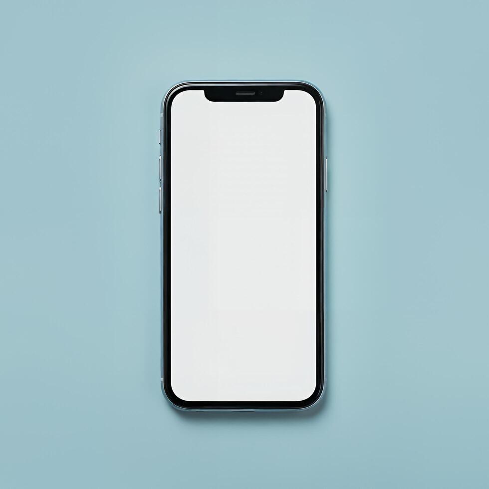 Blank phone mockup ideal for presenting your artwork photo