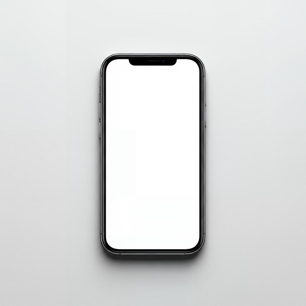 Blank phone mockup perfect for showcasing your vision photo