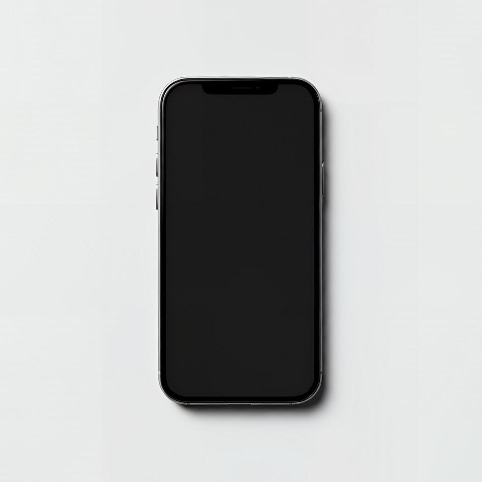 Blank phone mockup waiting for your design input photo