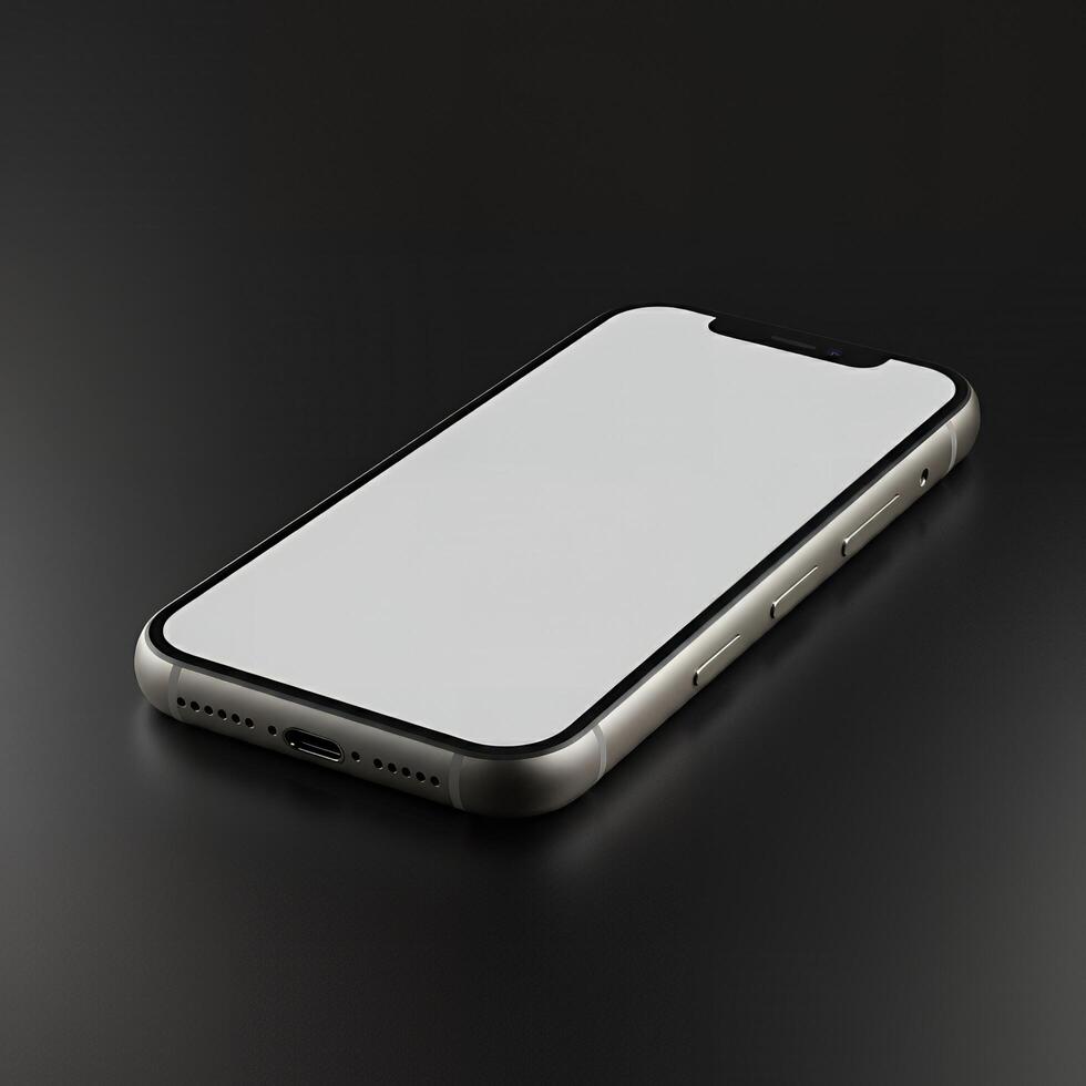 Add your unique style to this blank phone mockup photo
