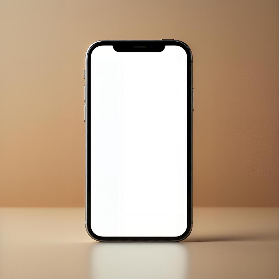 Blank phone mockup for demonstrating your design photo