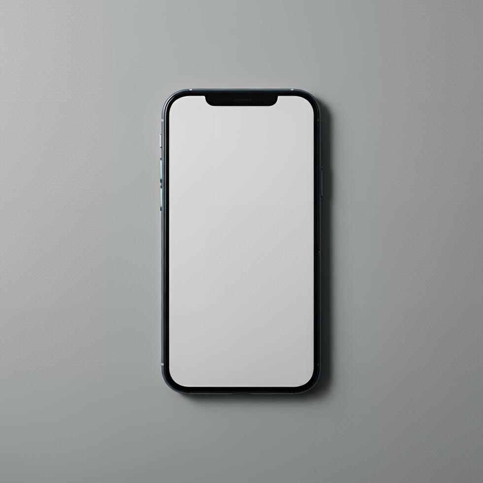 Blank phone mockup prepared for your creative touch photo