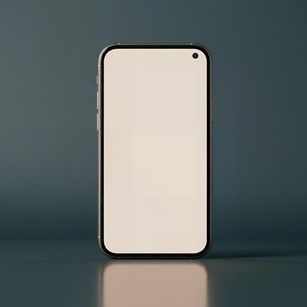Create stunning visuals with this blank phone mockup photo