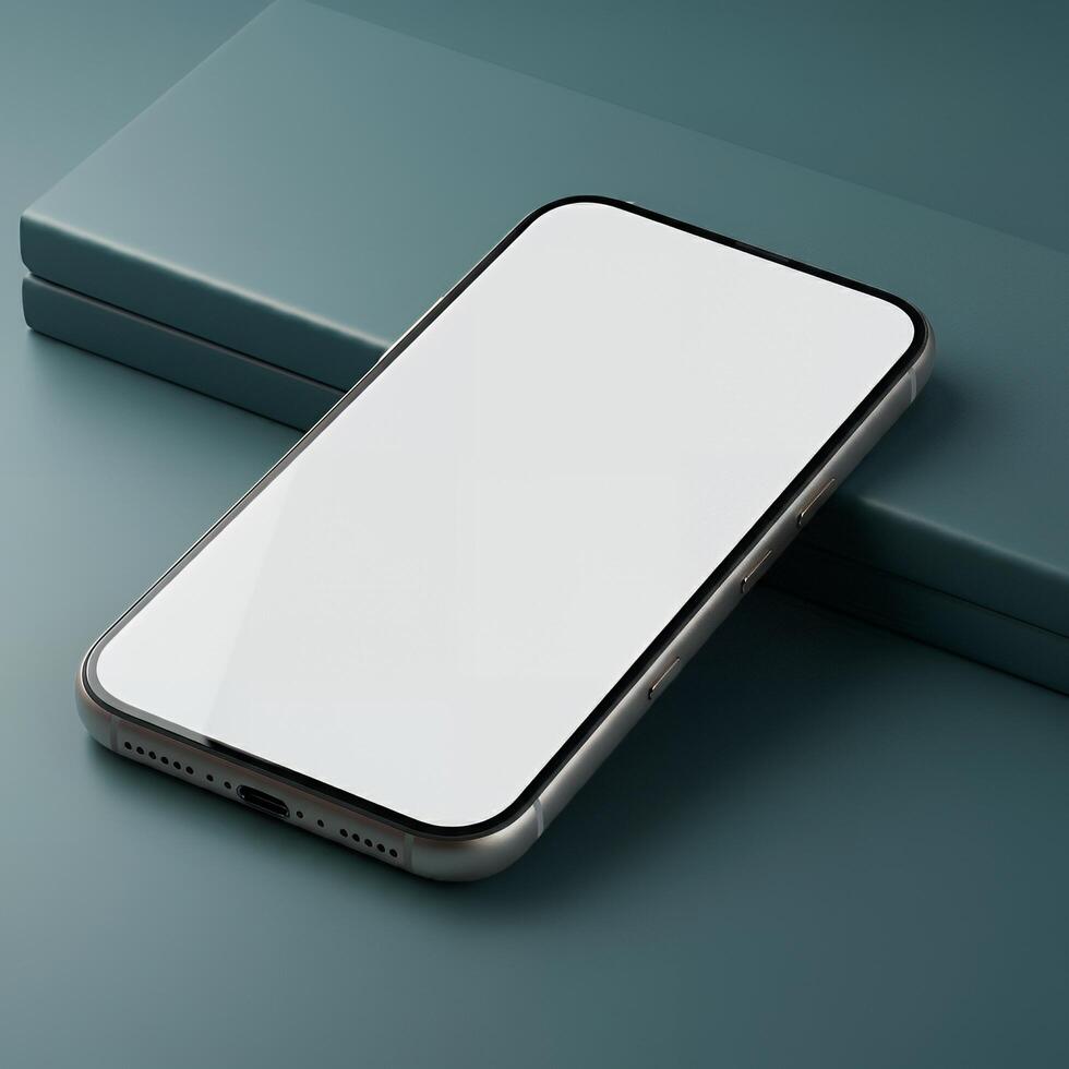 Enhance your project with this blank phone mockup photo