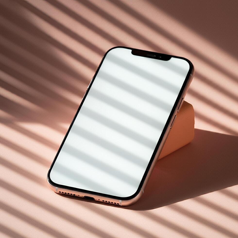 Easily add your design to this blank phone mockup photo