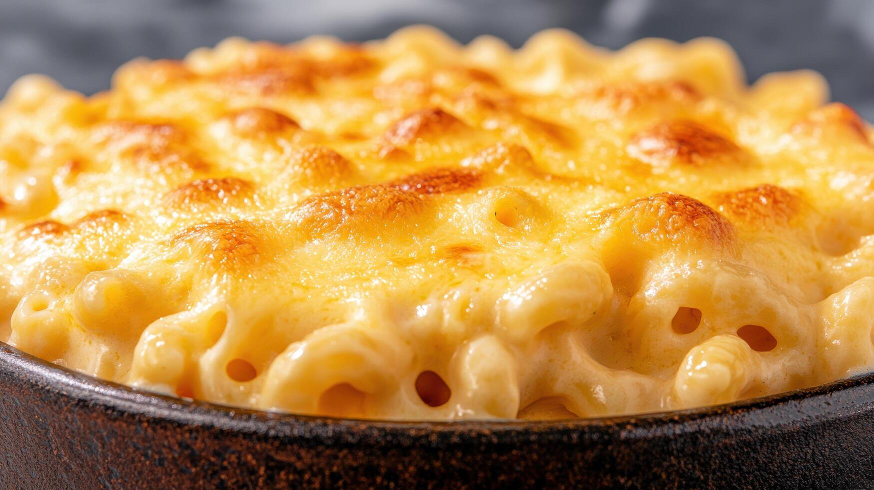 A bowl of macaroni and cheese is shown photo