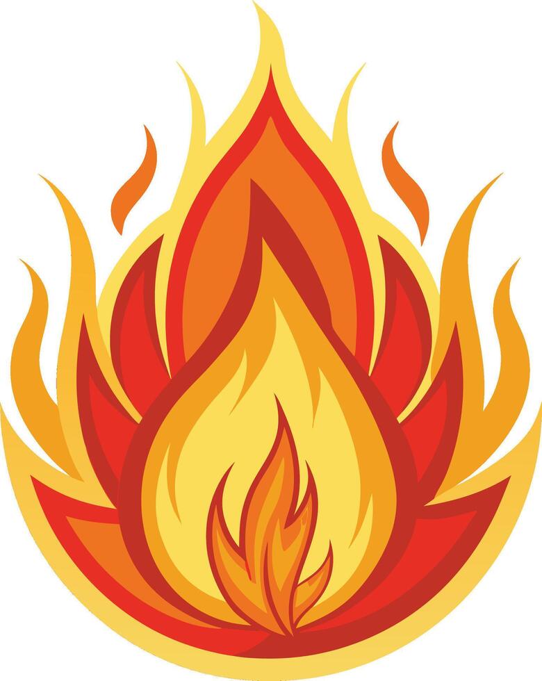 Fire flame art vector