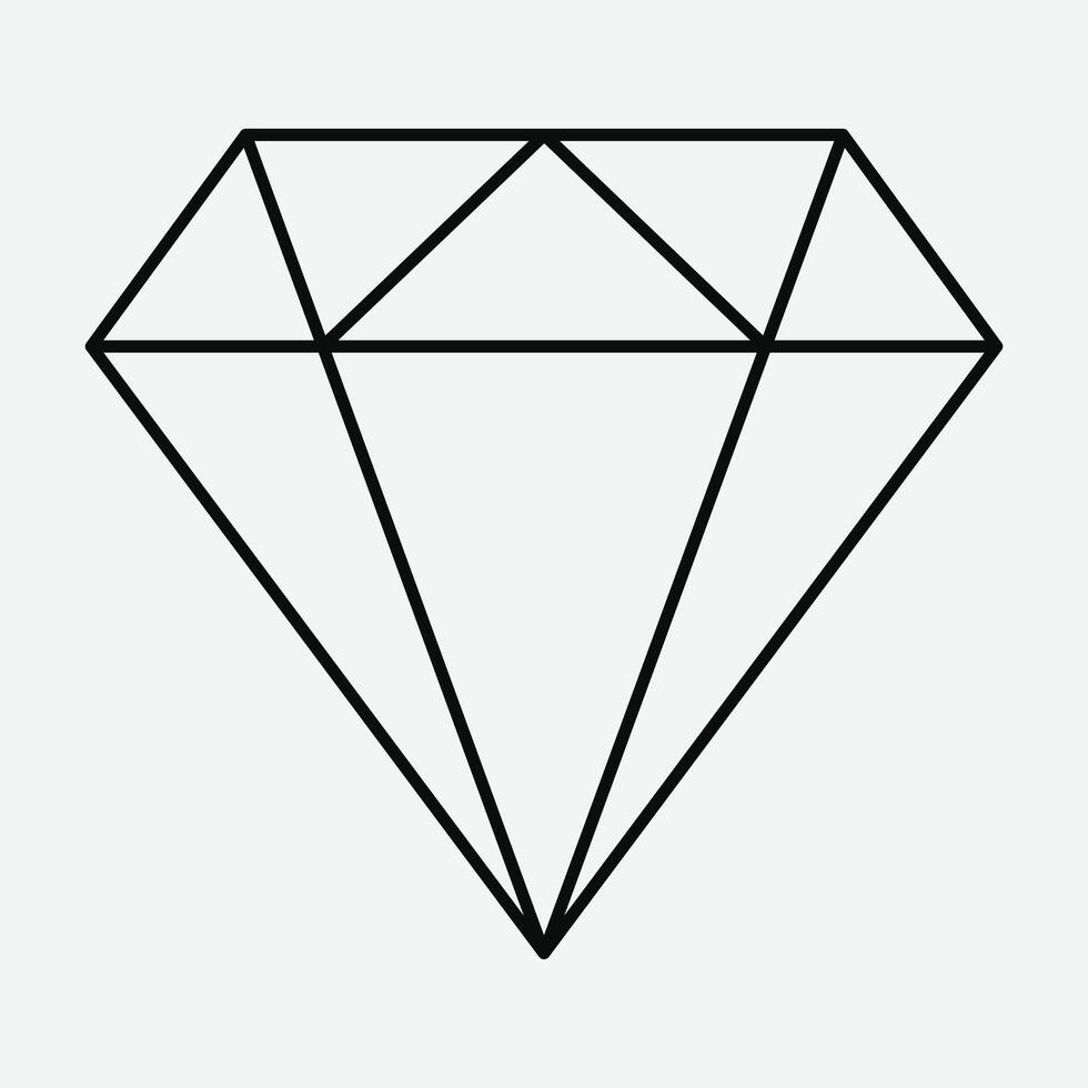 Values Icon. Diamond Icon. Mission Vision Icon. vector