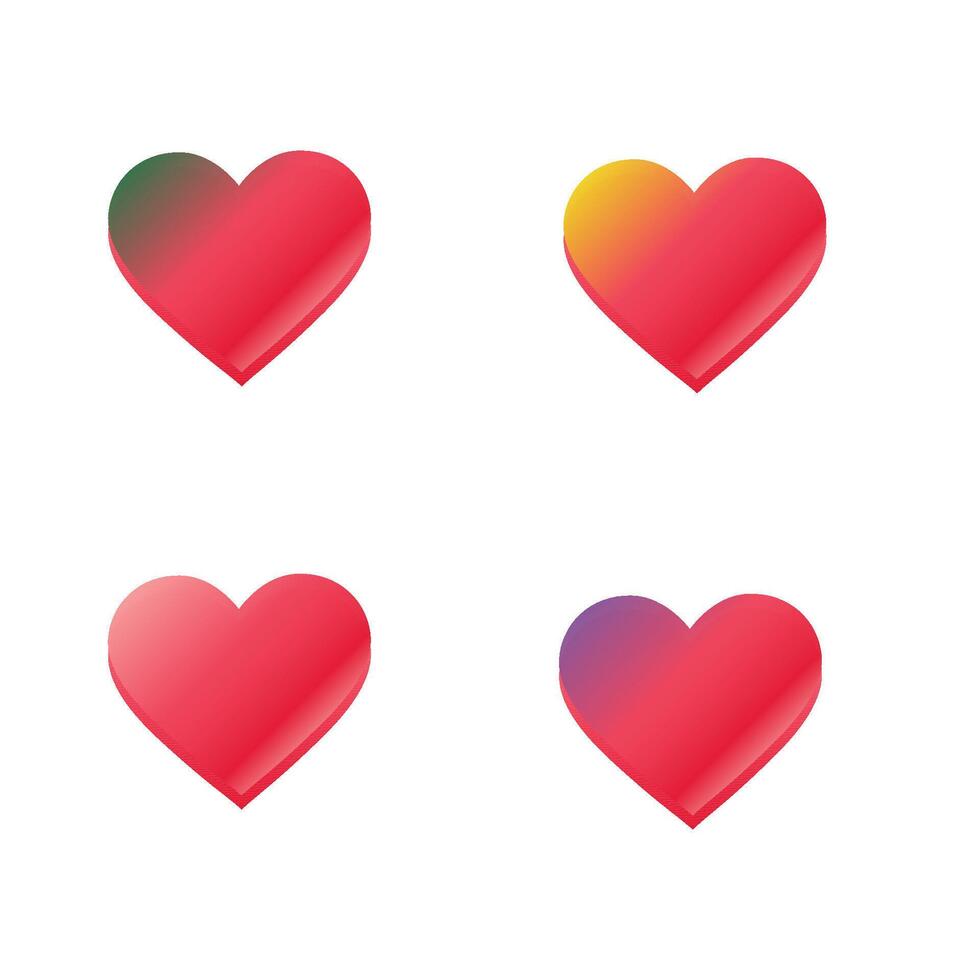 new love icon, sign set vector