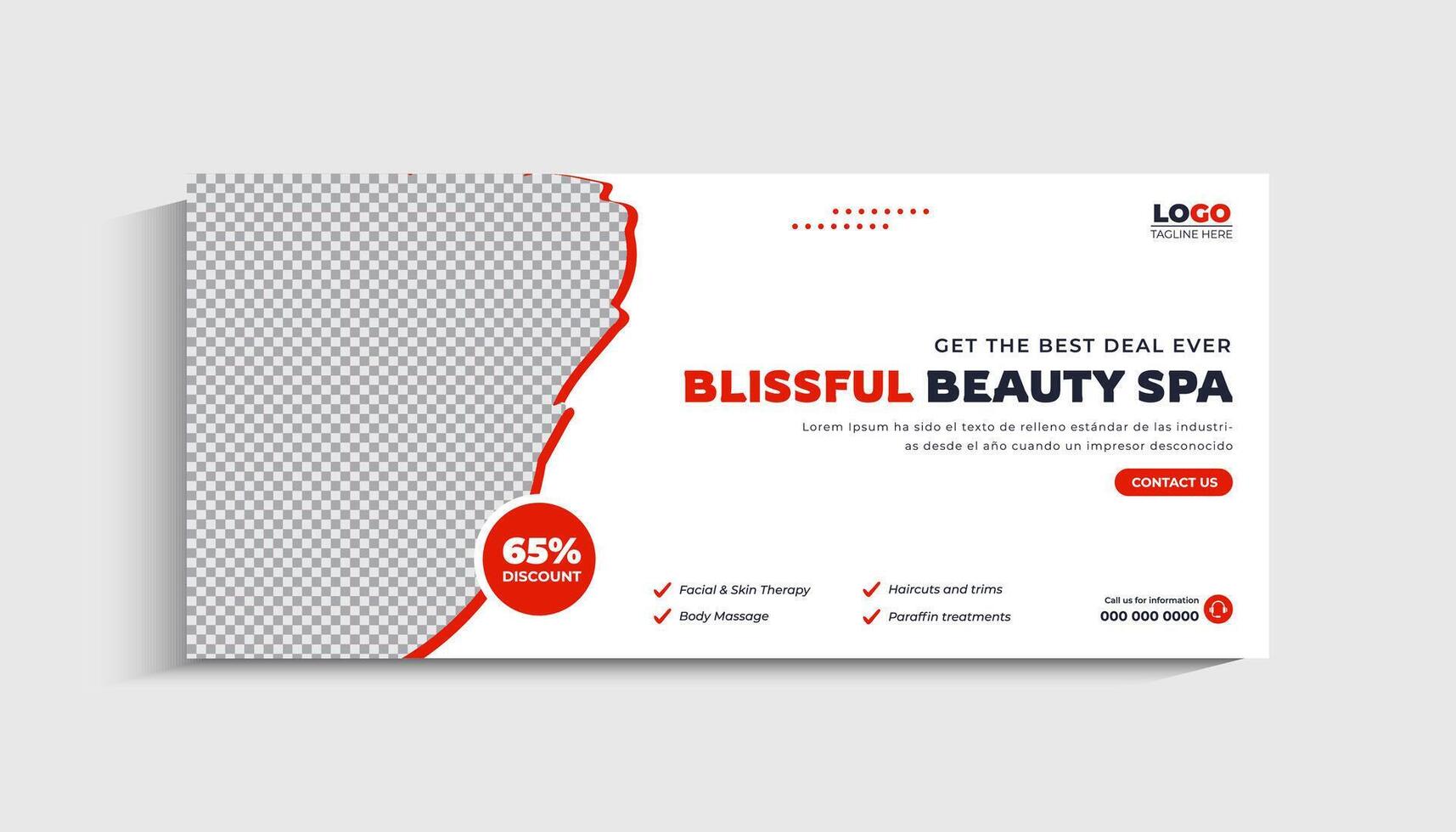 Stylish Beauty Spa Salon Web banner vector
