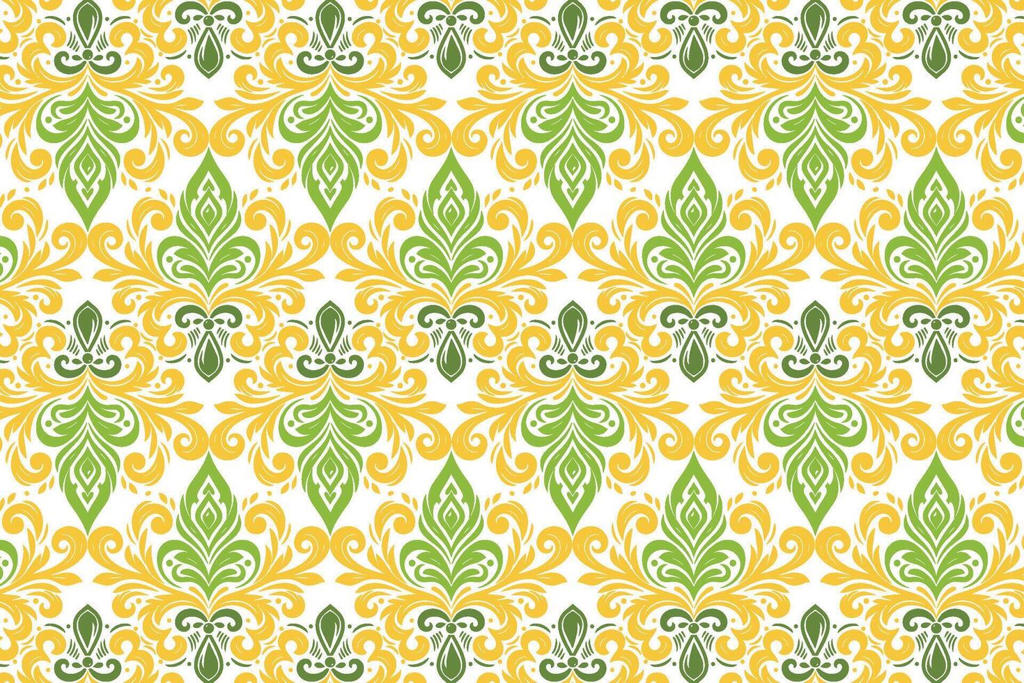 Abstract Floral Seamless Pattern with Daisy, Paisley, and Botanical Elements for Fashion, Textile, Wallpaper, and Wedding Design vector