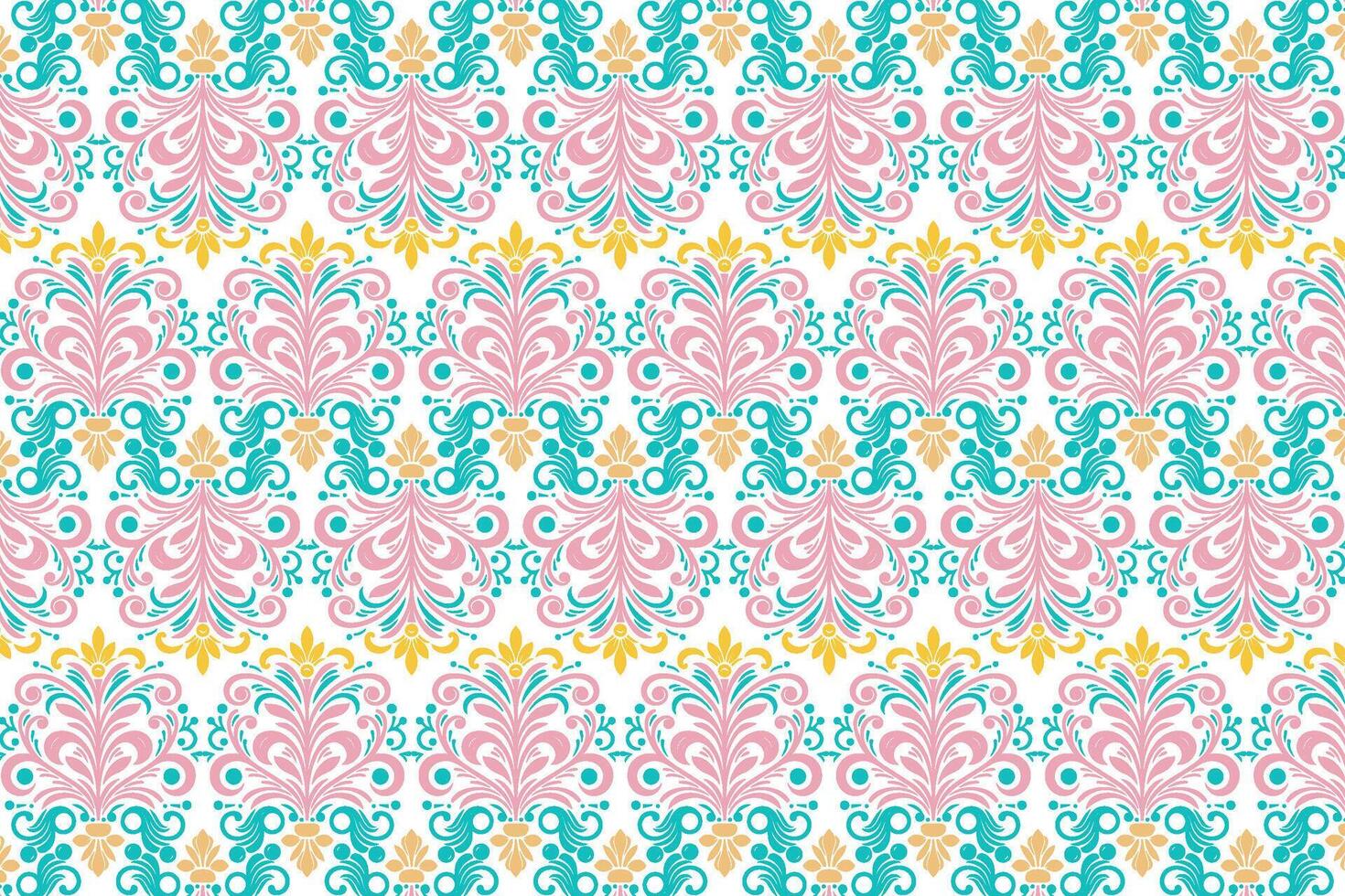 Floral Seamless Pattern with Unique Motifs and Natural Elements Ideal for Textile Design Fashion Vintage Wallpaper and Fabric Applications vector