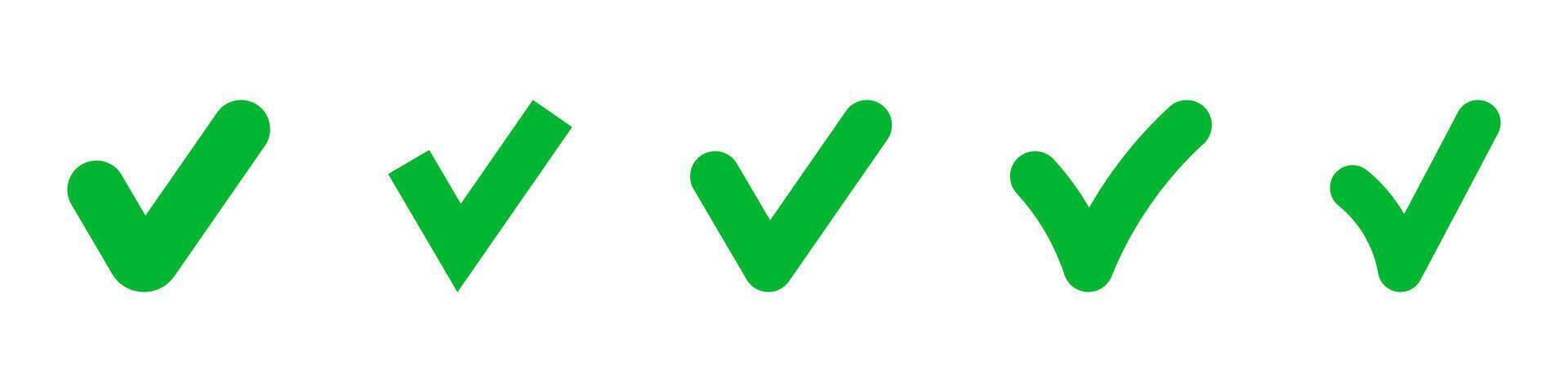 A green grass line with four different shapes vector