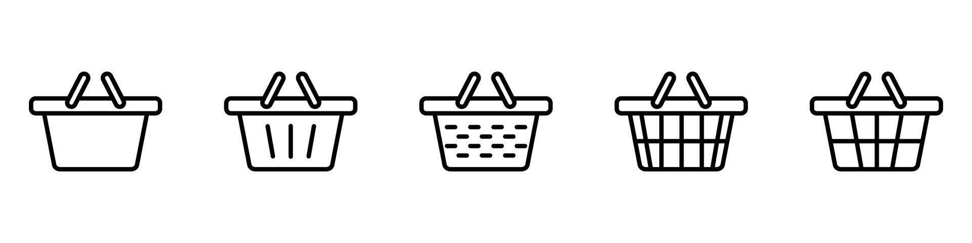 A set of four different types of containers vector