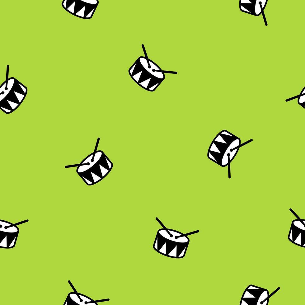 Drum seamless pattern background texture vector