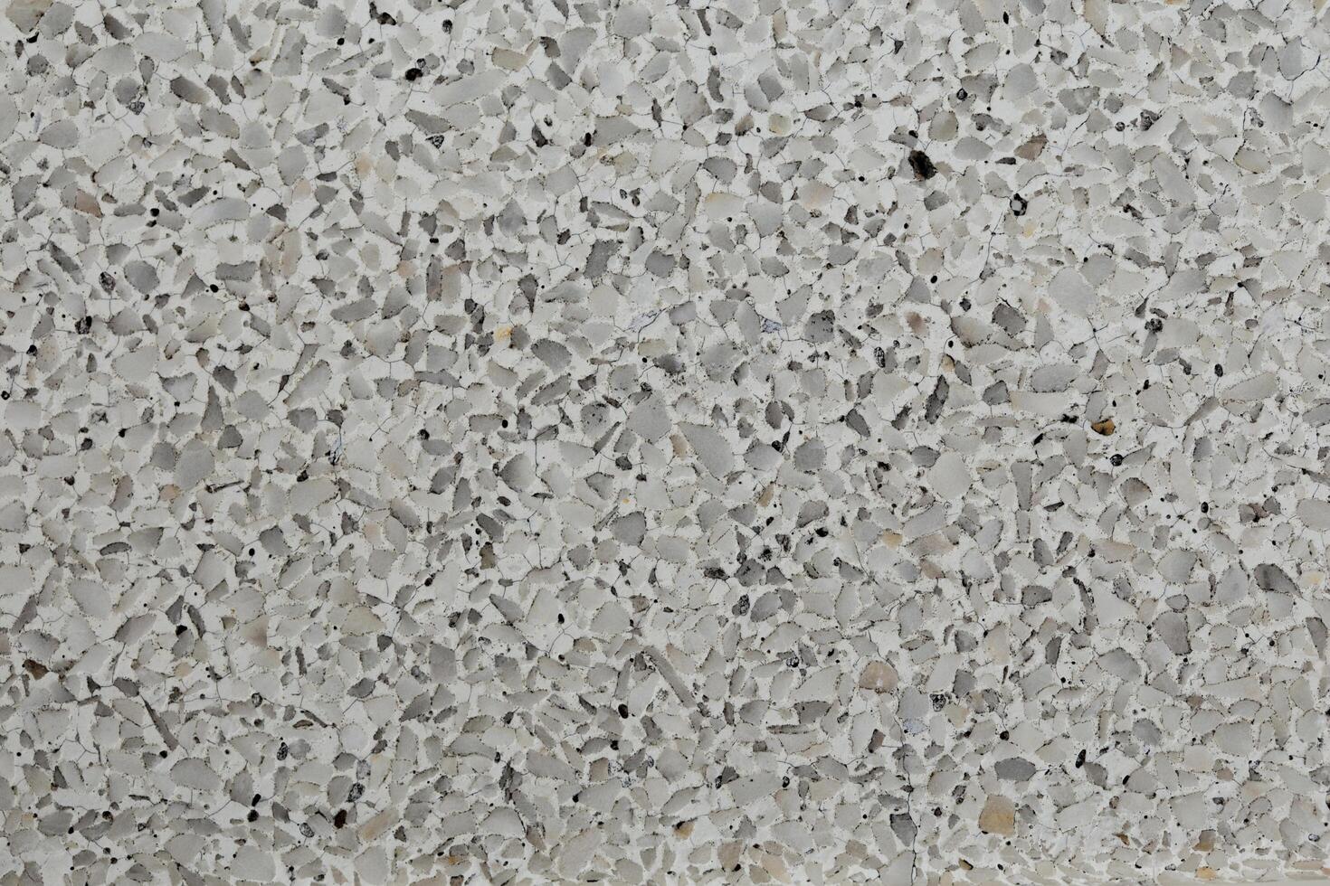 The terrazzo flooring is gaining popularity for its durability and aesthetic appeal. photo