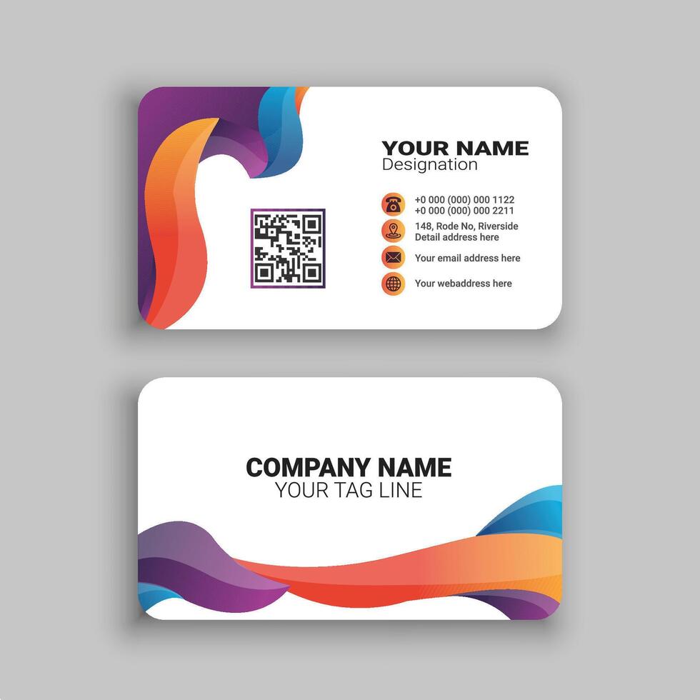 Unique Busniess Card Design vector