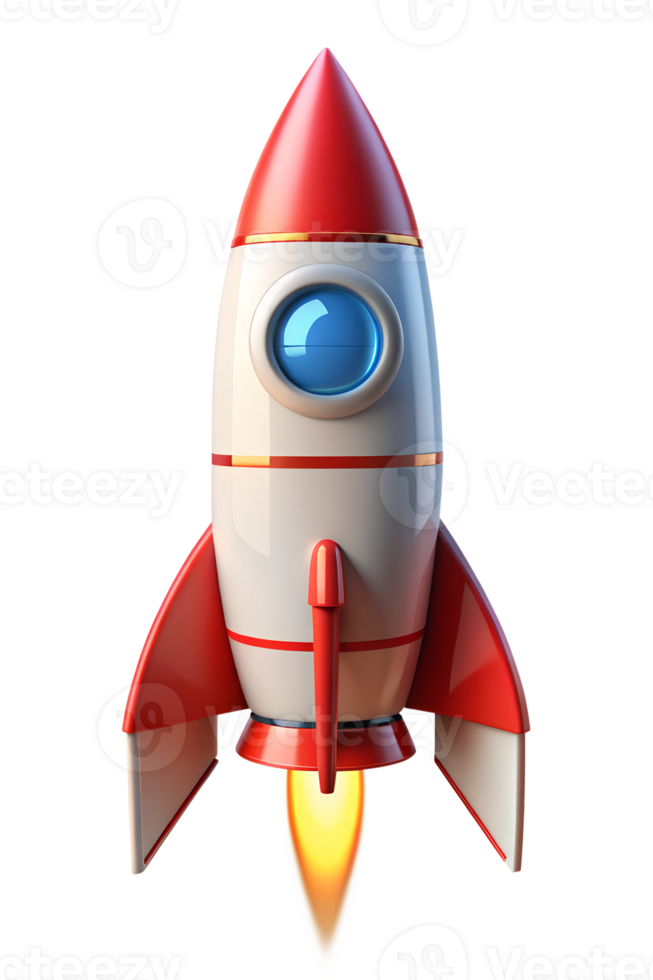 Retro rocket primed for launch png