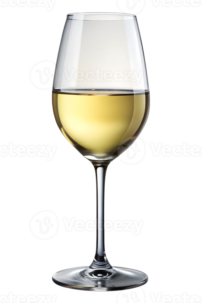 Elegant glass of white wine ready for tasting png